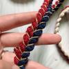 Cinta fragante de Corea del Sur, bricolaje, de doble color, de 8 hebras, para sombreros, accesorios de encaje para prendas de vestir, venta al por mayor