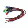 Lámpara LED de 10 mm, 220V, luz indicadora de señal LED superbrillante, 5V/6V/12V/24V, con cable de 20 cm