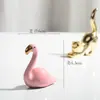 Anel de Gato com Galvanoplastia, Colar, Joias, Enfeites de Animal, Artesanato Cerâmico Transfronteiriço, Coelho Criativo, Flamingo
