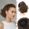 Rabo de Cavalo Peruca Fosca Fofa com Cachos Flor de Pera, Estilo Feminino Cordão Fosco Natural Onda Grande Fibra Química Rabo de Cavalo