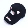 Gorras de comercio exterior al por mayor, gorras de béisbol para niños, gorras de calle de color liso con dibujos de gatos para estudiantes de primaria, gorras de hip-hop de moda transfronterizas