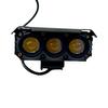 Faros LED de venta directa transfronteriza, focos para motocicleta, tres cuentas, luz doble blanca y amarilla, 24W, faros impermeables de alto brillo