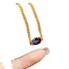 Atacado de Fábrica Popular Pulseira de Topázio Natural Prata S925 Incrustada Pedra Principal 6*8 Joias de Luxo Venda Direta da Fábrica