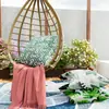 23 Primavera Nuevo Hogar Funda de Almohada Suave Cojín para Sofá Funda de Almohada con Patrón de Plantas y Flores Almohada de Cintura de Lino