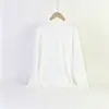 Camiseta de manga comprida de algodão puro com gola alta meia-altura estilo Hong Kong para homens, camiseta básica de algodão puro de peso pesado com gola média para primavera e outono, nova roupa da moda para o outono