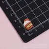 Accesorios de resina para mini pasteles de postre de disco redondo, llavero DIY de pegamento de crema, accesorios hechos a mano para té de la tarde en miniatura al por mayor