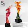 Novo Troféu de Cristal de Vidro com Animal, Troféu Comemorativo de Prêmio de Funcionário Destaque, Troféu de Aniversário de Alto Padrão e Atmosférico