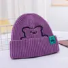 Gorros de Invierno para Mujer Estilo Coreano Versátiles de Moda Etiqueta Larga Gorros de Lana Celebridad de Internet Invierno Protección para los Oídos Cálida Gorros de Punto Baotou