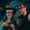 Óculos Fluorescentes de Halloween Decorações para Festa do Festival Fantasma Acessórios de Atmosfera Fantasma Abóbora Aranha Armação de Óculos Não Tecida