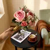 Ramo de Rosas de Loto Simuladas Flores Falsas para Boda Fotografía Decoración del Hogar Accesorios para Ramo de Novia