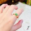 Jin Yan no se ha desvanecido en mucho tiempo.. Color esmalte dorado arena Vietnam anillo mariposa secreta anillo mariposa lluvia de humo sueño estilo chino nuevo