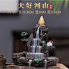 Resina criativa refluxo incenso queimador decoração corredor paisagem tanque de peixes fluxo nuvem rocha decoração backflow incenso queimador doméstico sândalo