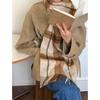 Exportar Coreia do Sul Cachecol 100% Lã Cachecol Xadrez Feminino Estilo Britânico Chique Estilo de Negócios Cachecol Inverno Novo Estilo