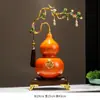 Enfeites de cabaça flor de magnólia de alta qualidade, novo estilo chinês, decoração para sala de estar, varanda, prateleira antiga, escritório, inauguração de casa, presentes para casa nova