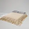 Lençol de algodão de fibra longa simples, peça única, algodão puro, trama acetinada, conjunto de três peças para cama de solteiro ou casal em dormitório
