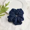 Scrunchie de Punto de Alta Gama Versátil Retro de Lunares Plisado Elegante Cuerda para Recoger el Pelo para Moño Cola de Caballo para Mujeres