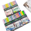 Huidel Resaltador de Luz Suave Protección Ocular Color Pluma de Color a Base de Agua Secado Rápido No se Desvanece Marcador para Cuaderno de Apuntes Estudiantil