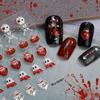 Zhengxiang transfronterizo 2023 pegatinas para uñas relieve 5D Halloween Navidad niños europeos y americanos pegatinas para uñas personalizadas venta al por mayor