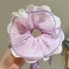 Goma para el pelo tipo scrunchie oversized de estilo coreano con múltiples capas, liga para el pelo de estilo perezoso, cuerda para coleta, accesorio para el pelo de alta gama