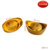 Simulação de tamanho de lingote banhado a ouro plástico barras de ouro moedas de cobre decorações de ouro cartão de bolo ornamentos de inauguração festivo