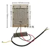 Fonte de luz LED modular circular e quadrada para exterior 220v reparo alumínio lâmpada poste luz de paisagem luz de jardim acessórios