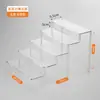 Suporte de Exibição de Acrílico Prateleira Escada para Miniaturas Caixas Surpresa Rack de Exibição Transparente Suporte de Exibição de Bonecas para Uso Doméstico