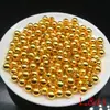 1234567890mm Dorado Plateado Negro Colorido Redondo CCB Chapado Cuentas diy Chapado Color Metálico Cuentas Grandes y Pequeñas