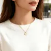 Moda Transfronteiriça Novo Pingente Joia Mais Vendida Colar Cruz Redonda Irregular com Gotejamento de Óleo Versátil e Simples