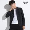Camisa de manga larga con cuello cuadrado para hombre, estilo coreano, informal, de moda, con tejido Oxford lavado en color puro.
