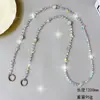 Cadena Cruzada de Perlas de Cristal Redondas, Cadena de Repuesto para Bolso con Ramo de Flores, Llavero con Colgante Antiperdida para Teléfono