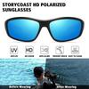 Lentes de Sol Deportivos Polarizados para Hombre, Lentes de Sol para Hombre Envolventes Protección UV400 para Ciclismo Pesca Conducción
