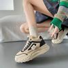 Invierno 2023 Nuevo estilo coreano ins zapatos tipo papá de caña alta forrados de polar para estudiantes femeninas plataforma de caña alta casual cálidos P018