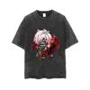 Semillas de comida de Tokio ghouls Ropa de investigación Madera Dorada estudiante de anime camiseta de manga corta hombres y mujeres impresa desgastada ropa de verano t