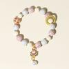 Pulsera de Conejo de Porcelana Gris Fragante para Mujer Cuentas Budistas de Cerámica Punto Turístico Más Vendido Nueva Bisutería Chinoiserie Venta al Por Mayor
