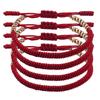 Pulseira de Cordão Vermelho Popular da Amazon Estilo Tibetano para Homens e Mulheres, Pulseira de Nó Transfronteiriça para Casais para o Dia dos Namorados