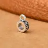 Acessórios para Pulseira DIY Liga de Prata de Xizang Contas Espaçadoras de Furo Grande Contas de Prata Antiga Fio para Pulseira Estilo Antigo