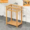 Mesa de Chá para Uso Doméstico, Mesa de Chá Pequena, Aparador, Bar de Chá em Madeira Maciça, Mesa de Chá com Chaleira Integrada e Suporte para Balde de Água