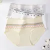 Pantalitas de algodón puro para mujer, estilo dulce, entrepierna extendida, 10A antibacterianas, todo algodón, ropa interior para mujer con entrepierna extendida