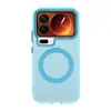 Funda magnética para teléfono móvil adecuada para Xiaomi 17Promax Xiaomi 15 Color caramelo Translúcida Mate Anti-caídas Cubierta protectora