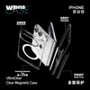 Wlons es adecuado para funda de teléfono iPhone Duo con bisagra, funda magnética transparente anti-caídas Apple Duo