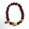 Pulsera Roja de Cuerda para Mujer, Año del Caballo de la Suerte y la Fortuna, Lujo Ligero y Sensación de Alta Gama, Pulsera Roja para el Año del Caballo, Accesorio Simple y Versátil