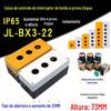 Caixa de Controle de Chave de Botão de 3 Furos Jl-Bx3-22 Aprofundada Caixa de Chave de Três Posições Alta La38-11D Caixa de Botão com Luz