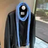 Cachecol Longo de Lã Fina com Corda Dupla de Cor Sólida para Mulheres Design de Nicho Estilo Coreano Atmosfera Fashionável Cachecol Baguete Tricotado