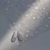 Pegatinas Decorativas 3D para Uñas Transparentes en Relieve, Pegatinas para Uñas Lindas Blancas Estilo Ins Azul Mini Estrellas de Cinco Puntas