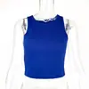 C Exclusivo Transfronterizo Top Corto de Yoga de Verano Color Sólido Estilo Tanque Top Deportivo Sin Mangas Ropa Exterior Capa Base