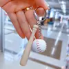 Llavero de béisbol de 2 cm colgante de tres piezas regalo béisbol tres en uno moda colgante para coche recuerdo al por mayor