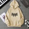 Sudadera con capucha forrada de polar Mingxin Clothing para mujer, estilo europeo y americano, estampado de patrón americano, corte holgado, chaqueta de estudiante otoño/invierno 2025