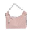 Nuevo bolso de mano chino con cuentas para mujer, moda 2024, bolso de nube informal, bolso cruzado con cadena