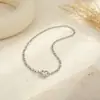 Collar de Moda Estilo Europeo y Americano Transfronterizo, Colgante de Corazón, Collar de Acero Inoxidable, Cadena para Clavícula Inspirada en Diseño Joyería de Lujo Ligero al por Mayor