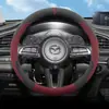 Adecuado para cubierta de volante de cuero gamuza para Mazda CX-5, Ruiyi, CX-4, 3, Axela, CX-30, Atenza, CX-50